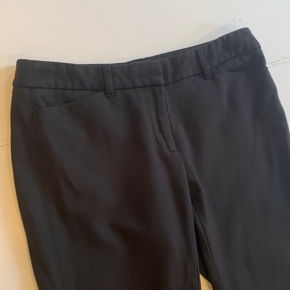 White House Black Market Women’s Size 4P 4 Petite Cropped Black Stretch Trousers - Picture 2 of 8